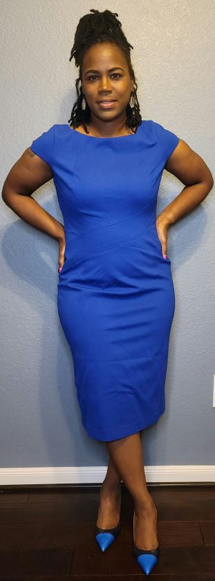 Royal Blue Sheath Dress