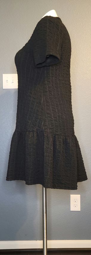 Black Dress with Peplum Bottom