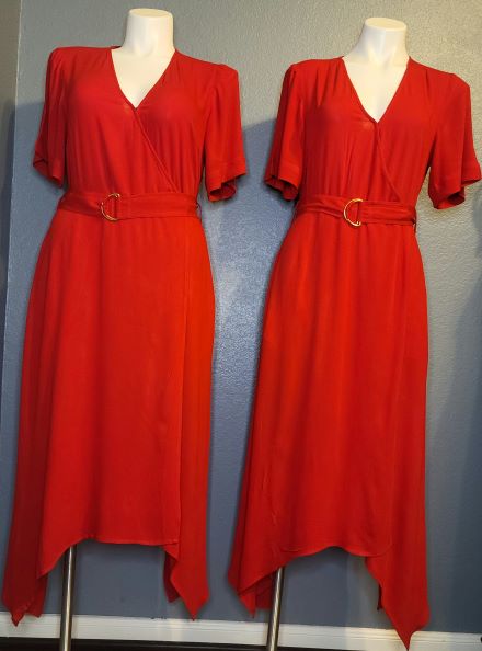 Red Wrap Dress
